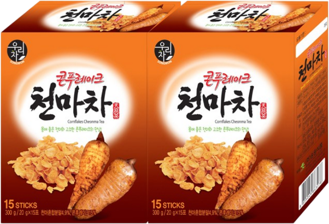 송원 콘푸레이크 천마차, 20g, 15개입, 2개