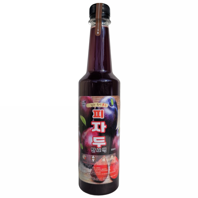 겉과 속이 붉은 피자두 발효원액, 1개, 500ml