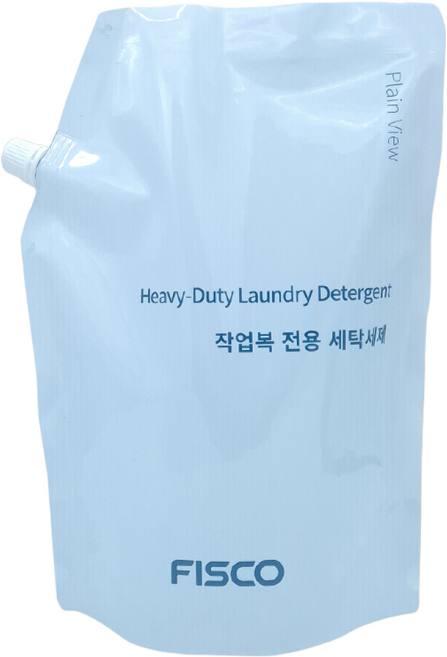 작업복세탁세제 플레인 뷰 파우치 정비복 조리복 기름때 전용세제 애벌빨래 세탁, 1개, 1.8L