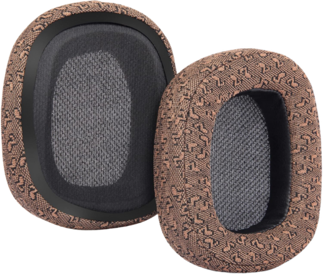 Logitech G433 G733 G633 G233 G533 G331 G430 G431 G930 G231 G933 헤드폰 커버 이어머프 헤드폰 스폰지 헤드폰 액세서리 헤드폰 교체, 2개, 갈색