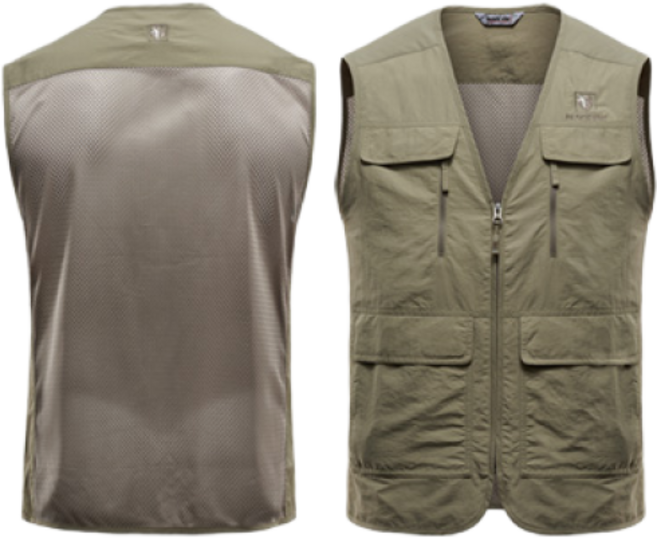 블랙야크 S-세이프베스트 망사조끼 남 베이지