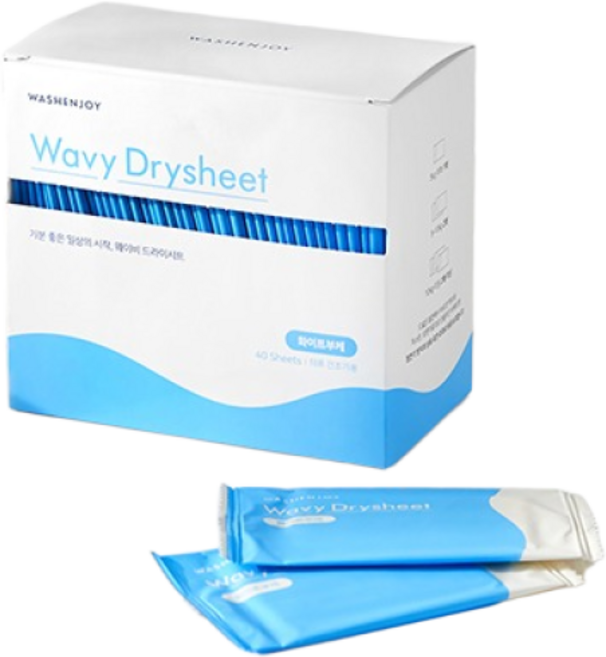 [워시엔조이] 웨이비 건조기 전용 드라이시트 (40매), 40개, 1매