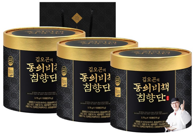 [선물세트] 김오곤의 동의비책 침향단, 375g, 3세트(300환)