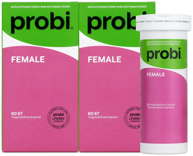 스웨덴 철분 유산균 프로비마게 피메일 60일분 / 100억 LP299V 유산균 엽산, 2개, 60정