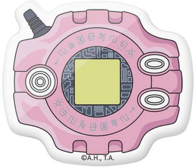 디지몬 어드벤처 디지바이스 아크릴 스마트 그립톡, 신나리, 1개