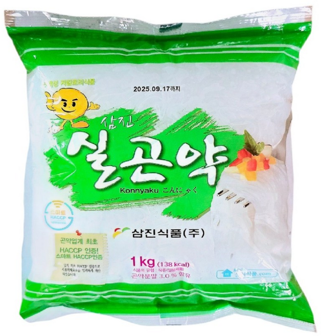 실곤약 삼진 1kg, 5개