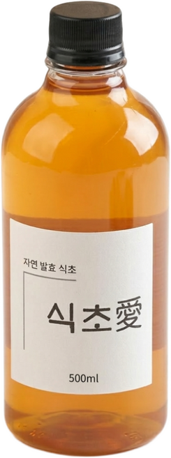 천연 자연 발효 사과식초 수제100%, 1개, 500ml
