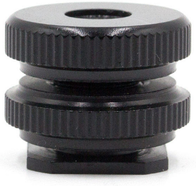 오토케 A9 핫슈/콜드슈 to 1/4인치 나사 (암나사) 어댑터 더블너트 브라켓 4분의1/조명부속/카메라부속, 1개