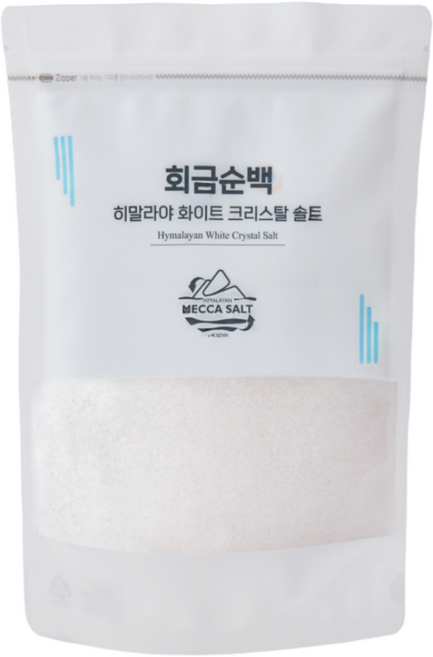 회금 순백 (히말라야 화이트 크리스탈 솔트) 1kg 미네랄소금, 1개, 가루형