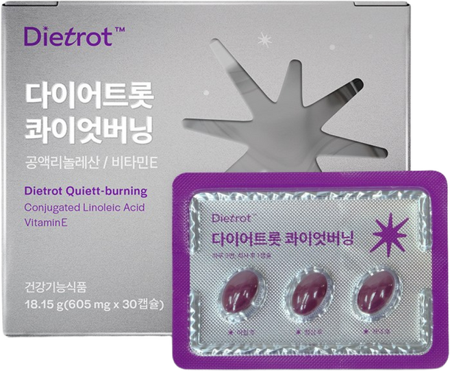 다이어트롯 콰이엇버닝 다이어트 보조제, 1개, 30정