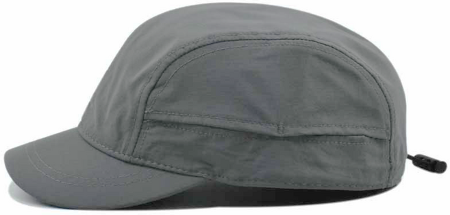 렛미코리아 숏챙모자 짧은챙 트레일 러닝 등산 캠핑 볼캡, 그레이