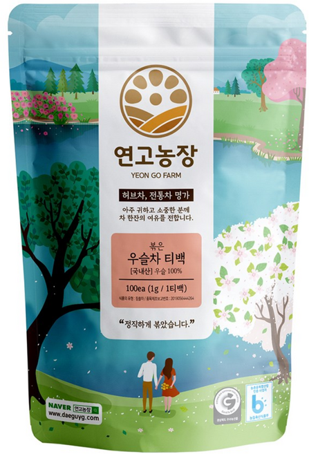 연고농장 볶은 우슬차 삼각티백, 1g, 100개입, 1개