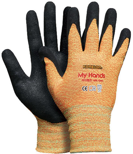 코메론 장갑 (마이핸즈) MHL-GHO 멜란지오렌지 M 중형사이즈 스파이크, 20세트