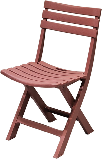 하프만가구 튼튼한 플라스틱 실내외 겸용 접이식 아이비 의자, 와인, 1개