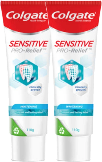 콜게이트 센서티브 프로릴리프 화이트닝 치약, 2개, 110g - 쿠팡