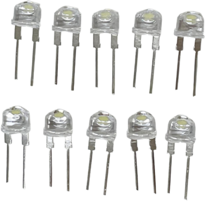 사이언쌤 밀짚모자 LED전구 발광다이오드 10개입, 10개