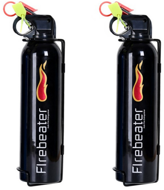 차량용 소화기 가정용 겸용 1+1 1000G, 2개, 블랙, 1L