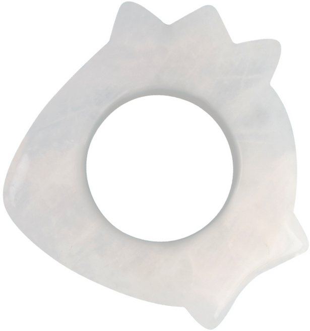 더웰 팔자주름 제거 옥 괄사 화이트닝 반지괄사 단품, 화이트, 1개