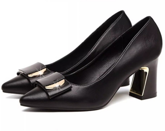 이뿌디 6cm 통굽 발편한 여성구두