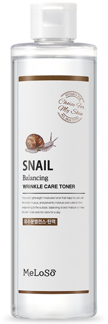 멜로소 토탈 솔루션 스네일 밸런싱 토너 300ml 대용량 가성비 데일리 케어 피부결 정돈 촉촉한 워터토너, 1개