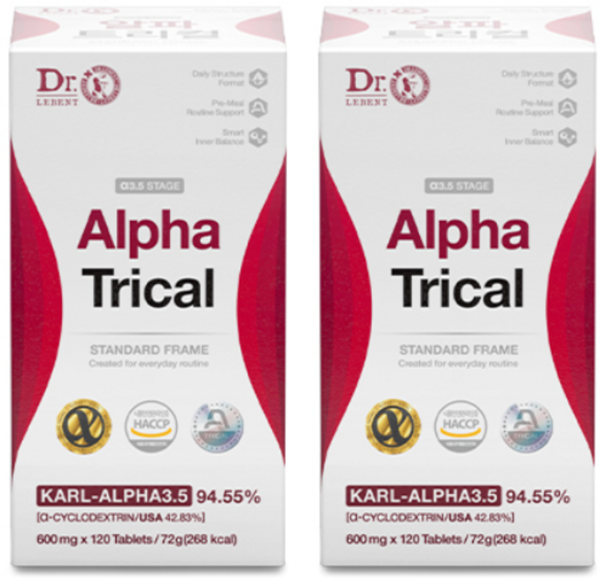 [본사 정품] 알파 트리컬 Karl-A 3.5 미국 알파cd, 2개, 120정