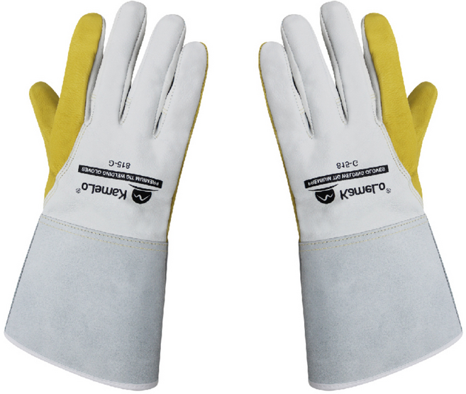 카멜로 알곤 용접 작업 가죽 장갑 815-G, 1개