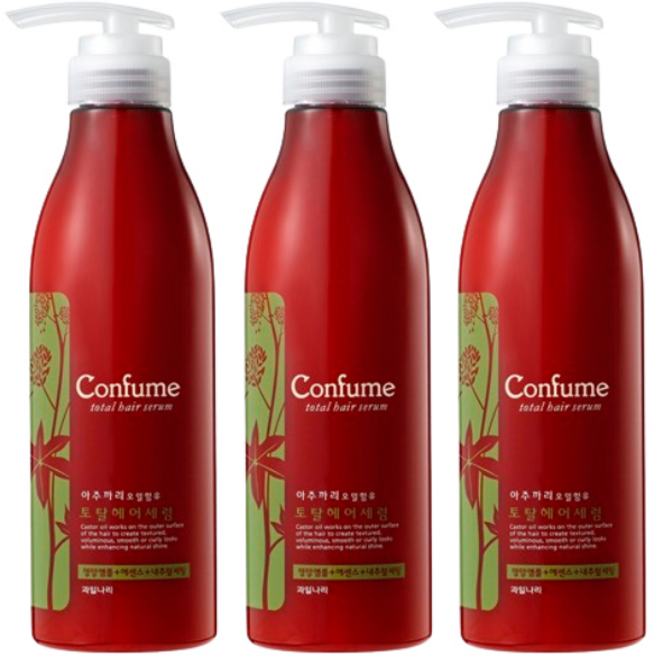 [컨퓸] 토탈 헤어 세럼(아주까리오일함유), 500g, 3개