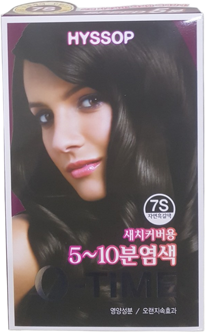 히솝 큐 타임 헤어 컬러 크림 (120g), 7S, 6개