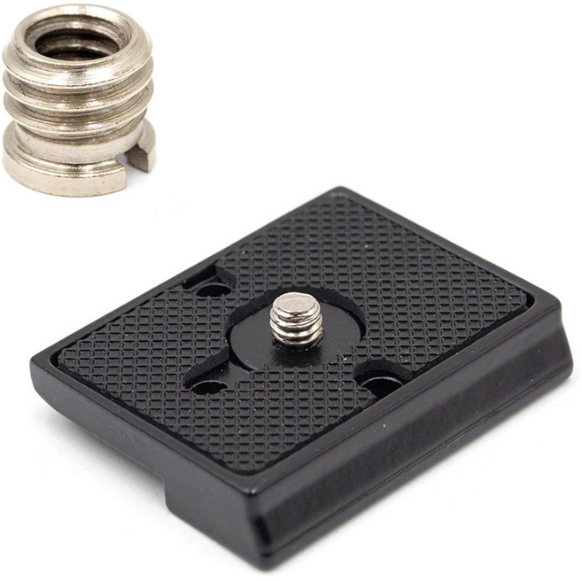 맨프로토 200PL-14 호환 삼각대 3/8 부쉬어댑터 포함 플레이트 퀵 릴리즈, AC-A58+AC-A13, 1개