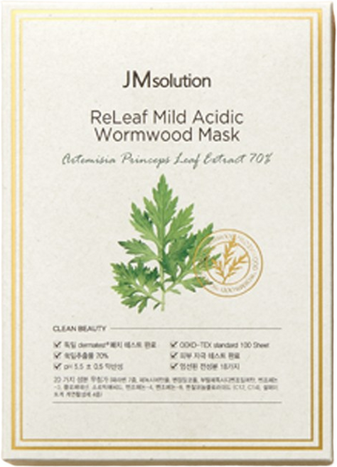 제이엠솔루션 릴리프 약산성 약쑥 마스크, 10개입, 4개