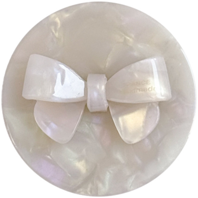 에브리테일 프랑스 마블 자개 미니 손거울, 1개, 원형거울