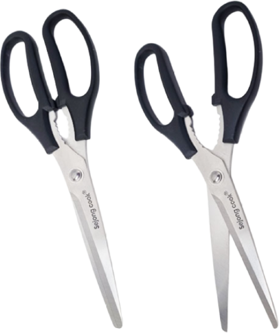 HE 오복가위 잘 드는 양손가위 업소 주방 식가위 고기가위질 꼬미 스텐레스 PP 재질, 200개