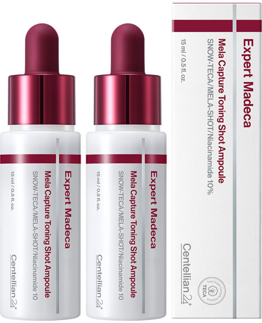 [최신상] 센텔리안24 엑스퍼트 마데카 멜라캡처 토닝샷 앰플, 2개, 15ml