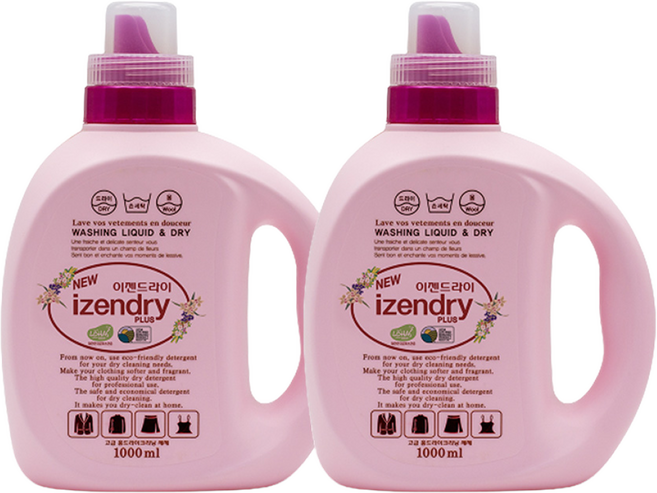 이젠드라이 플러스 세제 본품, 1L, 2개