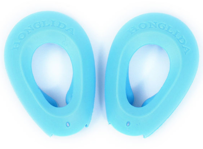 다다올 쿠션 귀마개 미용실 염색용 이어캡, 1세트, 블루