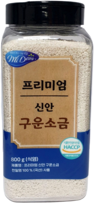 미담 프리미엄 신안 구운 소금, 800g, 4개