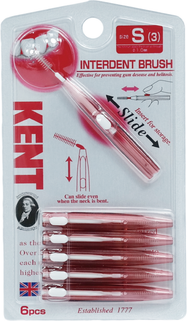 켄트 치간칫솔 슬라이딩 6P 5가지 사이즈, 6개입, 1세트, 1mm