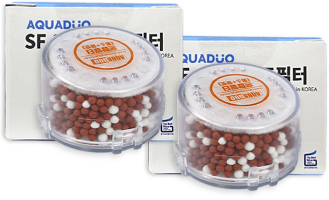 아쿠아듀오 SF-300 헤드 혼합 리필필터, 2개