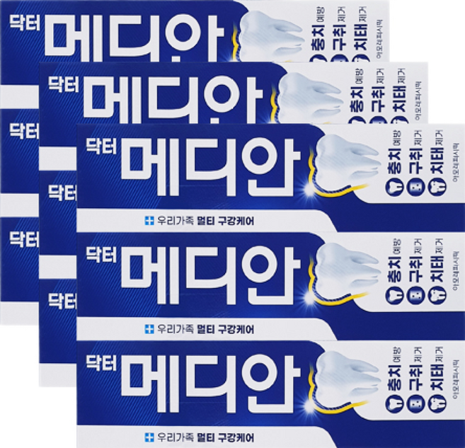 메디안 닥터메디안 멀티 구강케어 치약, 120g, 9개