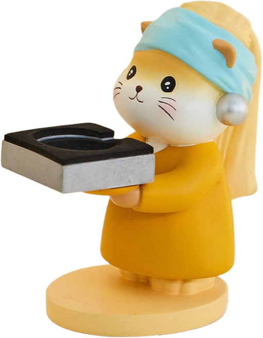 큐티 크리에이티브 펄 캣 워치 충전 거치대 애플 워치 거치대 침대 협탁 홈 데스크 실용적인 인테리어 선물, 1개