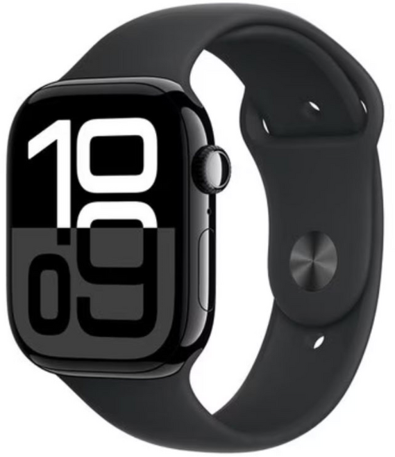 애플워치 시리즈 10 알루미늄 2024, GPS, 42mm, 제트블랙