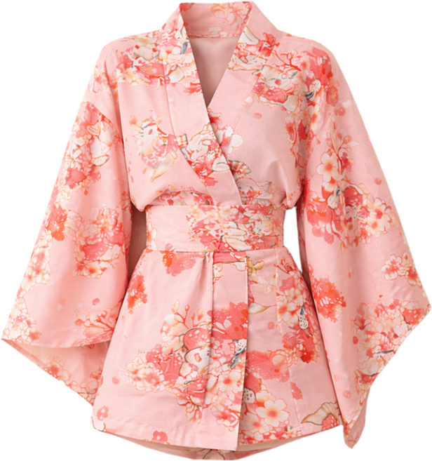 디디플렉스 기모노 원피스 슬립 잠옷