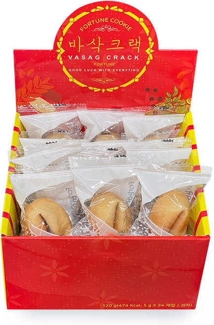 幸運餅乾 24入, 120g, 1盒