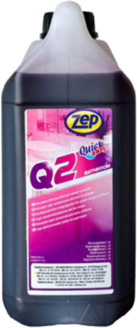 Zep 퀵이지Q2 2L 욕실 세정제 화장실 석회 백화 물때 제거 화장실 광택 비누때 제거 세정액 세제, 1개