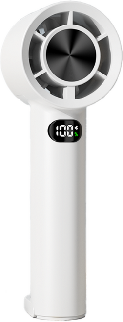 송흥 고속 휴대용 선풍기 미니 손선풍기 USB 충전 대용량 배터리 0~100단 5단계 조절, 화이트