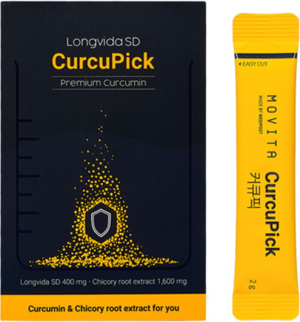 [본사]모비타 커큐픽 롱비다 커큐민 흡수율 285배 강황 분말, 1박스
