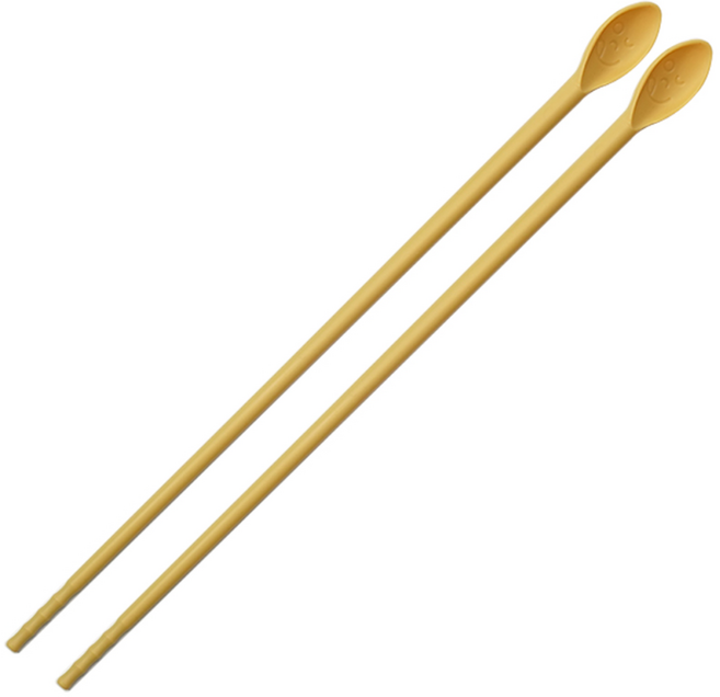 비비또 실리콘 요리 젓가락 1매, 골든크림, 1개
