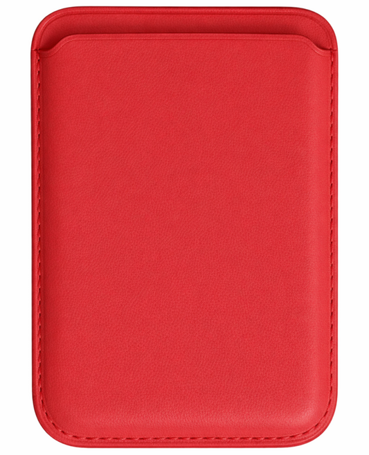 가꼬싶다 아이폰 강력 맥세이프 가죽 3장 수납 카드지갑, 1개, 레드