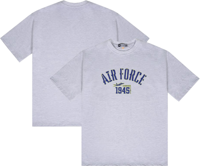 밀리브로 1945 Crack 공군 오버핏 반팔티 - ROKAF 아메카지