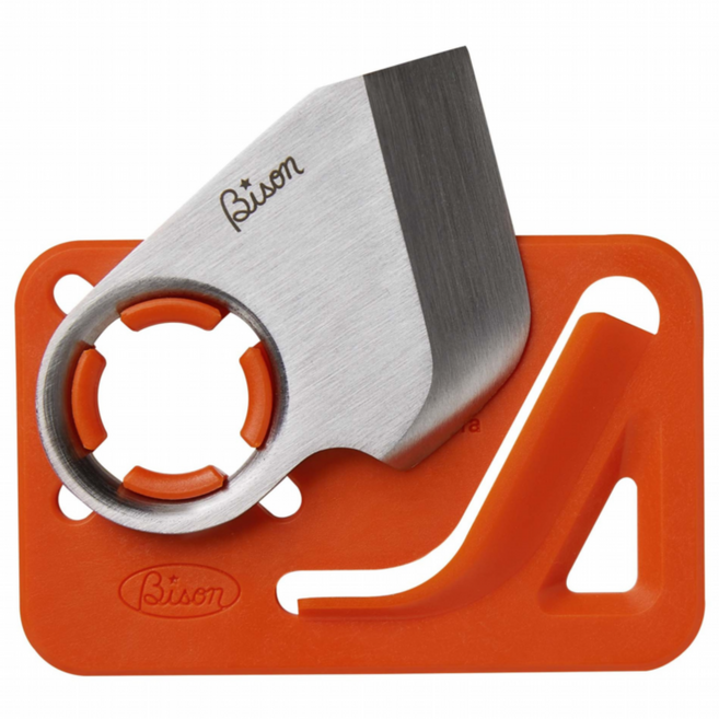 바이슨 기어스 키리다시 포켓 나이프 캠핑 EDC 우드크래프트 외날 5 mm, 1개, Summer Orange(Solid)